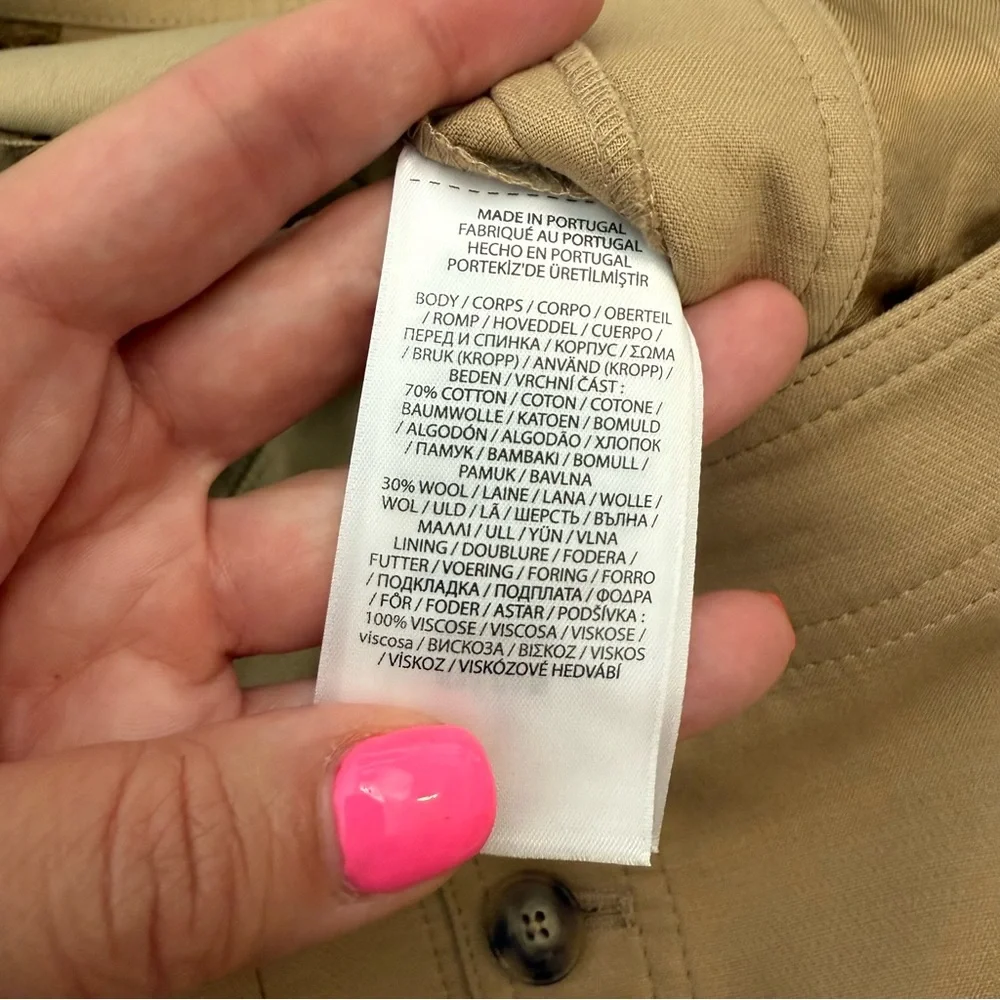 Polo Ralph Lauren Wide‎ Leg Crop Sailor Trouser Monument Tan 18 - Picture 6 of 9